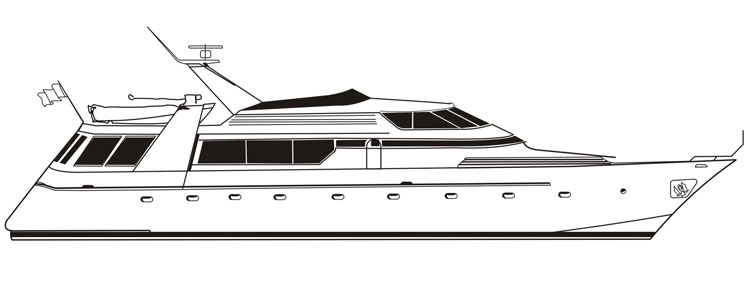 80 Foot Semi-custom yacht profile